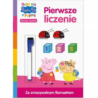 Pierwsze liczenie. �winka Peppa. Zadania do �cierania