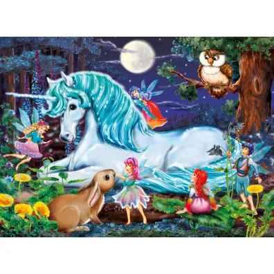 Puzzle 100 el. XXL W magicznym lesie Ravensburger