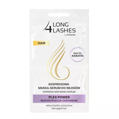 Long4Lashes Ekspresowa maska-serum do w�os�w rekonstrukcja & od�ywienie Plex Power 2 x 6 ml