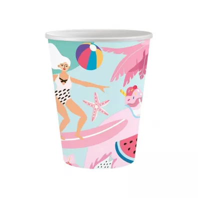 Godan Kubeczki papierowe Summer - Let's Party 250ml 6 szt.