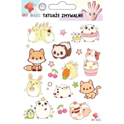 Tatua�e zmywalne dla dzieci Sweet kawaii cute All4Kids