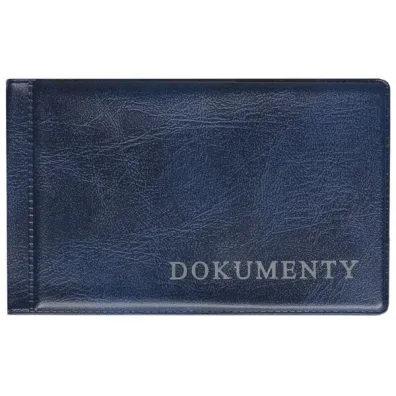 Ok�adka na dokumenty ma�e premium granat