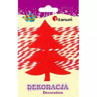 Titanum Filcowa choinka czerwona