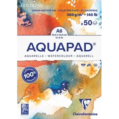 Clairefontaine Blok A6 akwarelowy aquapad 300g 50ark