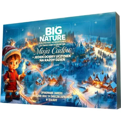 Big Nature Kalendarz adwentowy ze �wieczkami Misja Cud�w 24 szt.