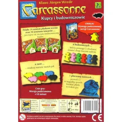 Carcassonne 2 Kupcy i Budowniczowie Edycja 3 Bard Centrum Gier