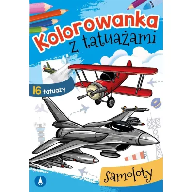 Kolorowanka z tatua�ami. Samoloty