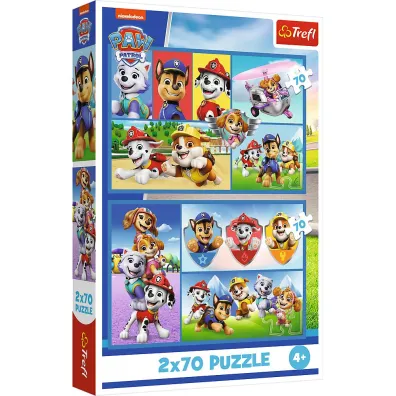 Puzzle 2x70 el. Psi Patrol rz�dzi Trefl