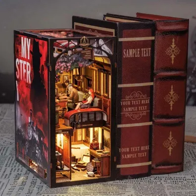 Puzzle Miniaturowy domek Book Nook Zagadka Orient Expressu Habarri