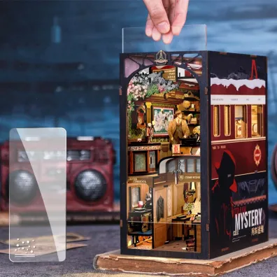 Puzzle Miniaturowy domek Book Nook Zagadka Orient Expressu Habarri