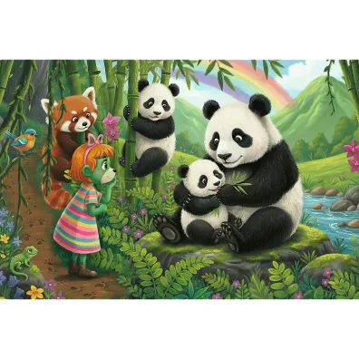Puzzle 100 element�w Pandy TREFL 16595 TR
