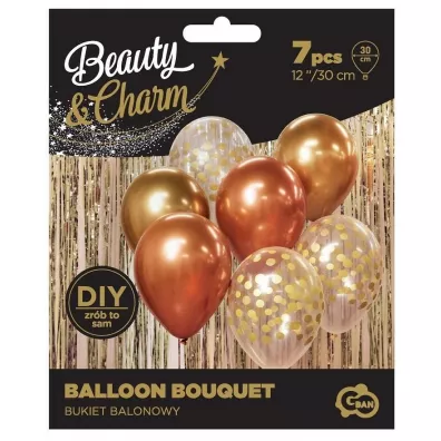 Godan Bukiet balonowy Beauty&Charm z�oto-miedziany 30cm