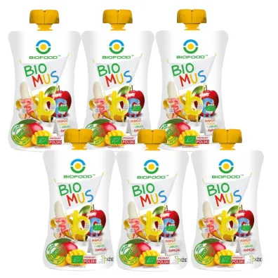 Bio Food Mus mango-bananowo-jab�kowy Zestaw 6 x 90 g Bio