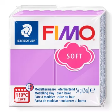 Staedtler Masa plastyczna termoutwardzalna Soft, lawenda, 57g, kostka
