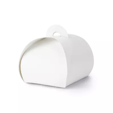 PartyDeco Pude�eczka bia�e 6x6x5.5cm 10 szt.