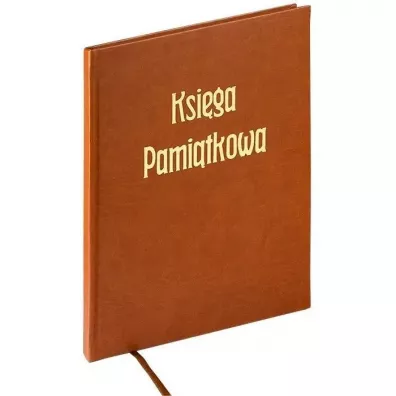 Ksi�ga pami�tkowa A4 120 kartek br�zowa GRAND