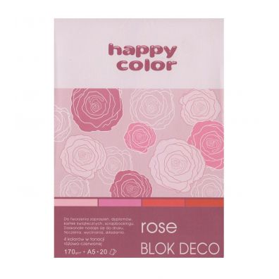 Happy Color Blok A5 Deco Rose 170 g 20 kartek