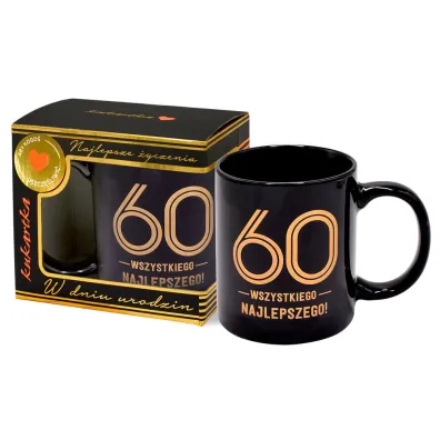 Kukartka Kubek Premium Urodziny 60