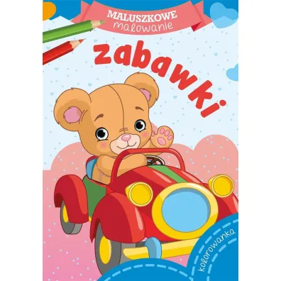 Pakiet dla przedszkolaka. Maluszkowe malowanie: Zabawki, Ptaki, Pieski, Owoce + Kredki Bambino