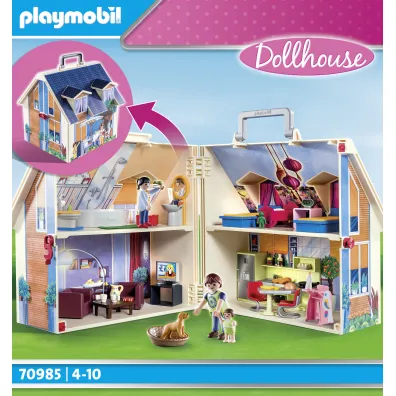 Playmobil Dollhouse Przeno�ny domek dla lalek 70985