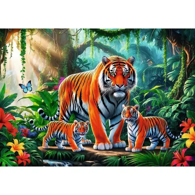 Puzzle 200 el. Tygrysie zwyczaje Trefl