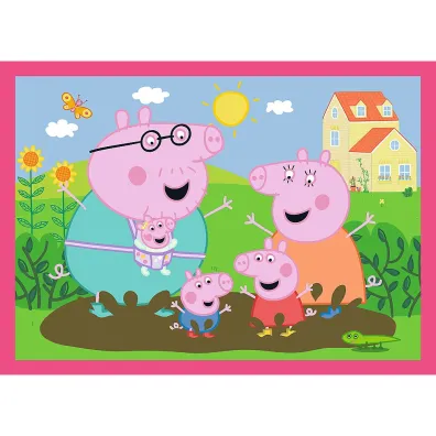 Puzzle 4w1 - Peppa uwielbia przygody (12+15+20+24 el.) Trefl