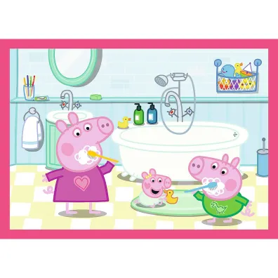 Puzzle 4w1 - Peppa uwielbia przygody (12+15+20+24 el.) Trefl