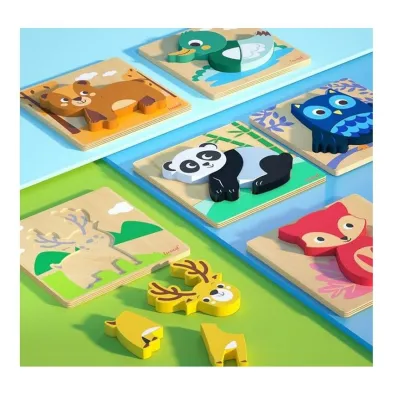 Ukadanka drewniana zwierztka Panda iWood