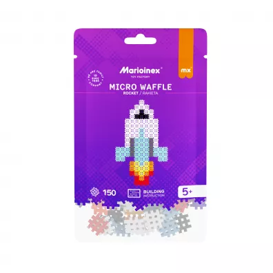 Klocki micro waffle 150 element�w Rakieta