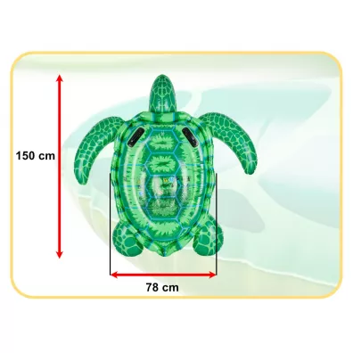 Materac dmuchany do p�ywania ponton dla dzieci z uchwytami ��w 150cm 3+ INTEX