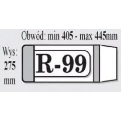 Iks Ok�adka ksi��kowa regulowana R99 25 szt.