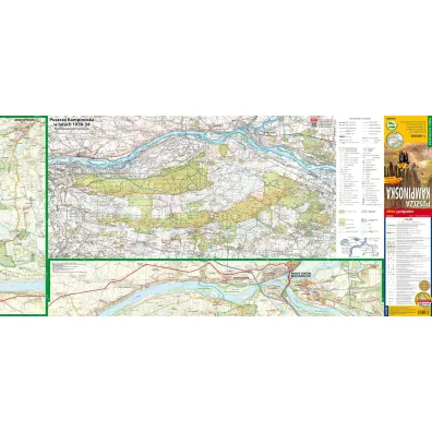 Puszcza Kampinoska mapa turystyczna 1:40 000 laminat 2025