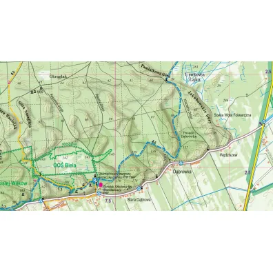 Puszcza Kampinoska mapa turystyczna 1:40 000 laminat 2025