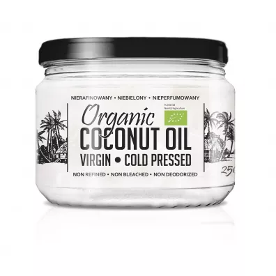 Diet-Food Olej kokosowy extra virgin t�oczony na zimno 250 ml Bio
