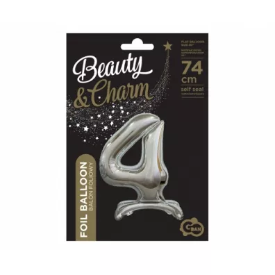 Godan Balon foliowy B&C Cyfra stoj�ca 4 BC-ASS4 74 cm
