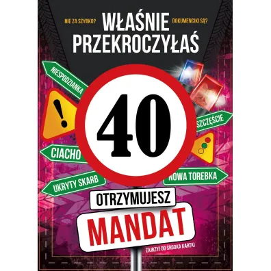 Armin Style KARNET URODZINY 40 B6 Z KOP AS GM-1268 FOL