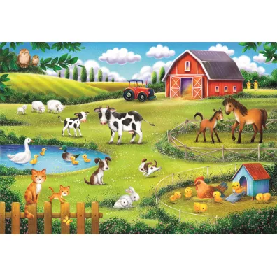 Puzzle 30 el. SuperColor. The Animal Farm Clementoni