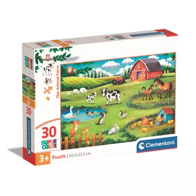 Puzzle 30 Super Kolor The Animal Farm Clementoni