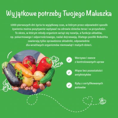 BoboVita Obiadek Potrawka z kurczakiem i szpinakiem 1-3 lata 250 g