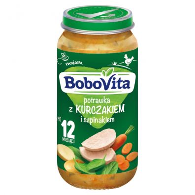 BoboVita Obiadek Potrawka z kurczakiem i szpinakiem 1-3 lata 250 g