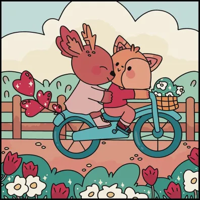 Kocham ci� czule. Sweet & cozy coloring