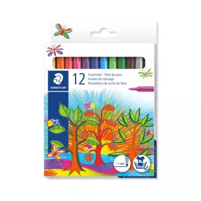 Staedtler Flamastry szkolne Noris Club, 12 kolor�w 12 szt.