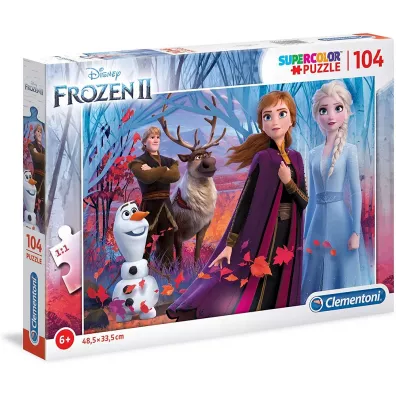 Puzzle 104 el. Supercolor. Frozen 2 Clementoni