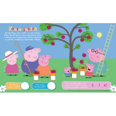Peppa Pig. Zadanie Przyklejanie. Zabawy na ka�d� pogod�