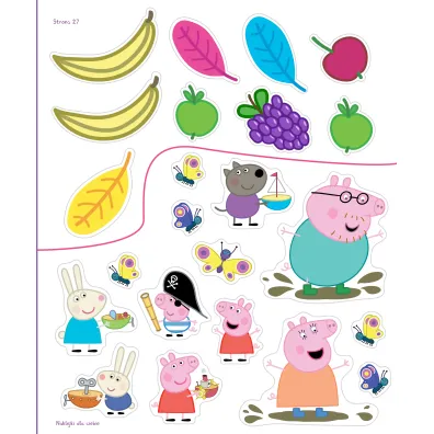 Peppa Pig. Zadanie Przyklejanie. Zabawy na ka�d� pogod�