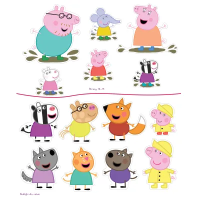 Peppa Pig. Zadanie Przyklejanie. Zabawy na ka�d� pogod�