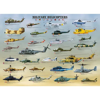 Puzzle 1000 el. Helikoptery Eurographics