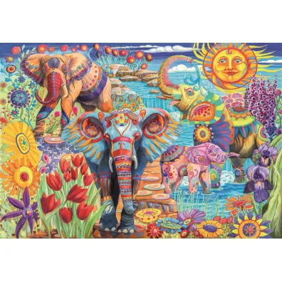Puzzle 500 el. Elephants' Carnival Clementoni