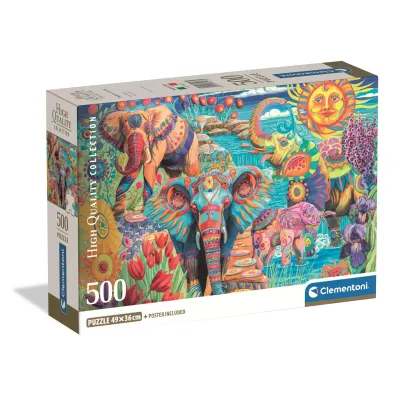 Puzzle 500 el. Elephants' Carnival Clementoni