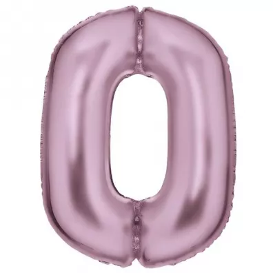 Amscan Balon foliowy cyfra 0 satynowa pastelowy r� 86cm